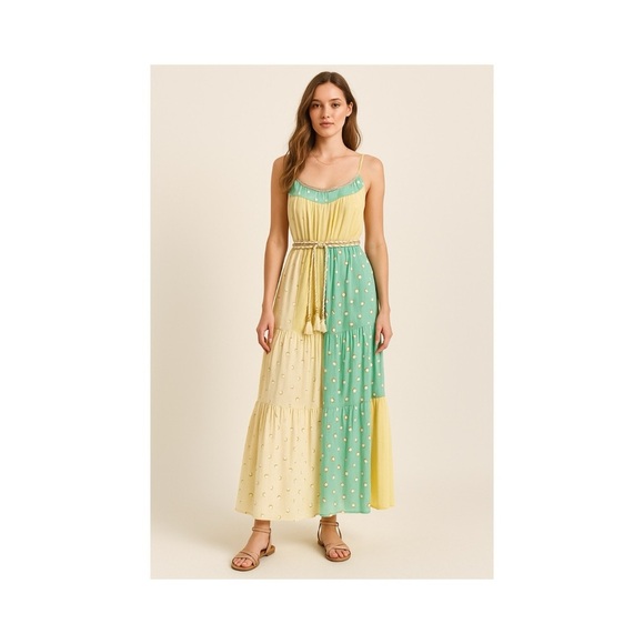 Unbranded Dresses & Skirts - NWT High-End Boutique Maxi Dress w/ Gold Accents S/M Adjustable